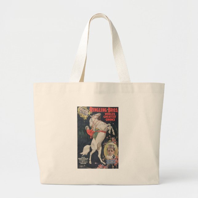 Ringling Bros. / Madam Ada Castello Large Tote Bag (Front)
