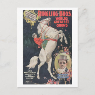 Ringling Bros. / Madam Ada Castello Postcard