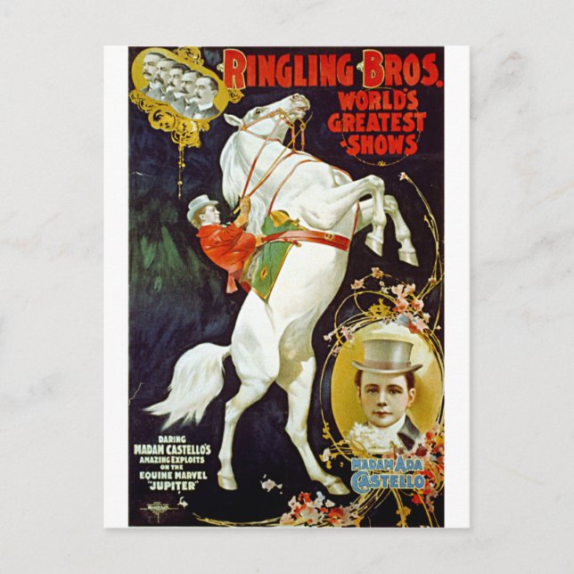 Ringling Bros. World's Greatest Shows Postcard (Front)