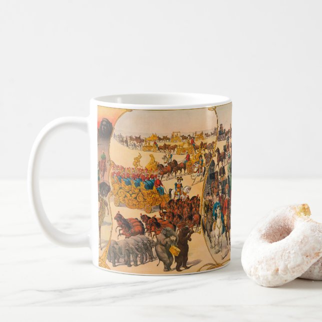 Ringling Brothers Street Carnival & Big New Parade Coffee Mug (With Donut)