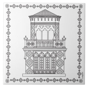 RinglingMuseum  Ca'd'Zan Tower Ceramic Tile
