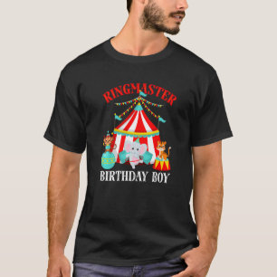 Ringmaster Birthday Boy Circus Theme Bday Family M T-Shirt