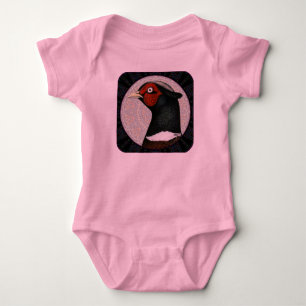 Ringneck Pheasant Circle Baby Bodysuit