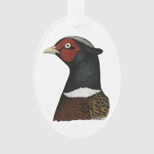 Ringneck Pheasant Head Ornament