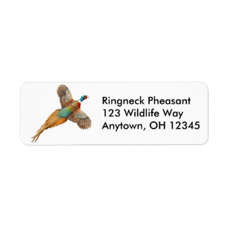 Ringneck Pheasant Label Return Address Label