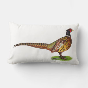 Ringneck Pheasant Rooster Lumbar Cushion