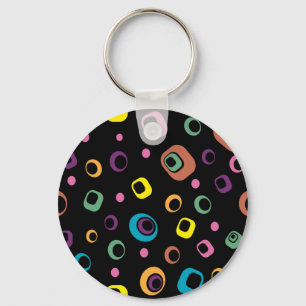 Rings Abstract art Key Ring