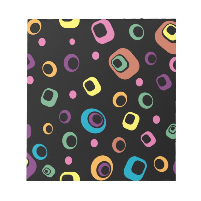 Rings Abstract art Notepad (Front)