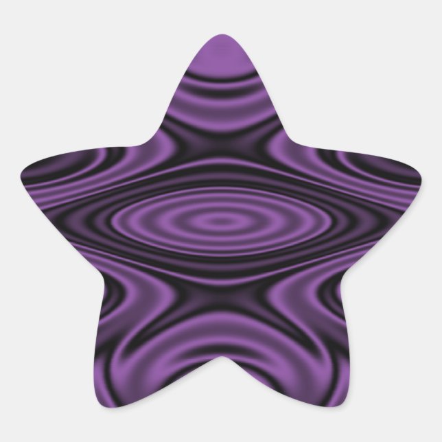 Rings and Ripples Purple Star Sticker (Front)