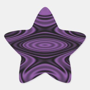 Rings and Ripples Purple Star Sticker