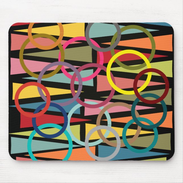 Rings and Triangles  Mouse Pad (Front)