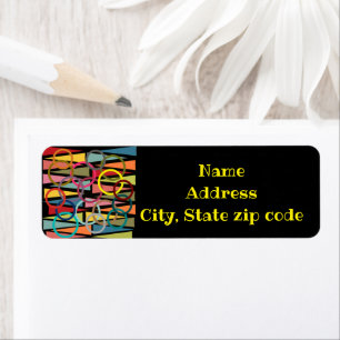 Rings and Triangles Return Address Label