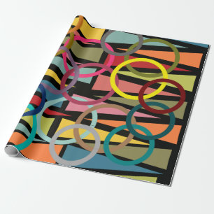 Rings and Triangles Wrapping Paper