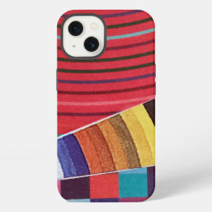 rings, circles, and checks mini collage iPhone case