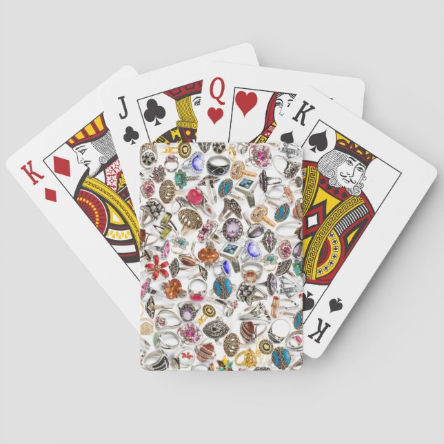 rings jewellery playing cards (Back)