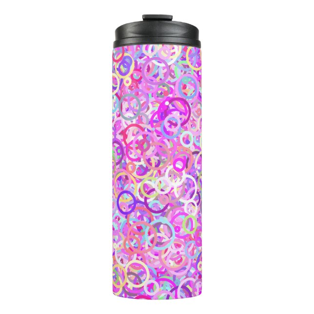 Rings of Colour-Pinks & More Thermal Tumbler (Front)