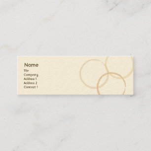 Rings - Skinny Mini Business Card