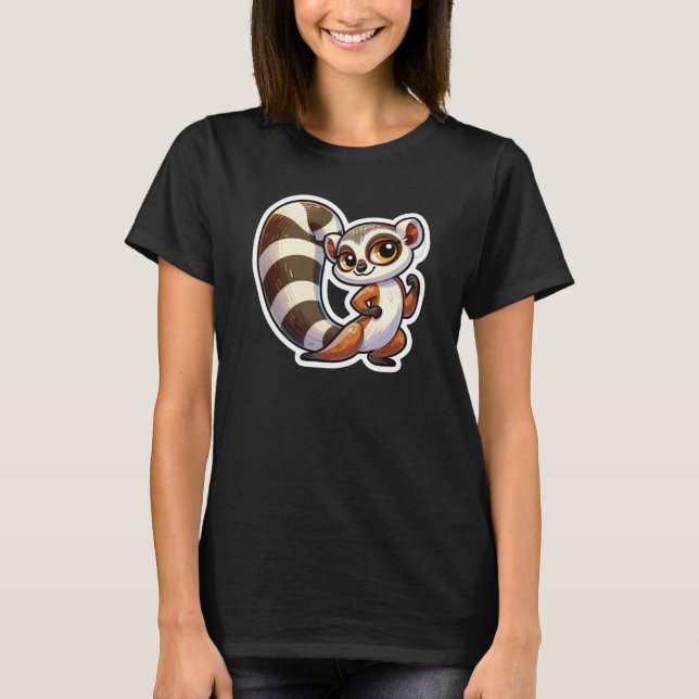Ringtail Lemur Lover T-Shirt (Front)