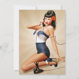 Ringy Dingy Pin-Up Party Invitation