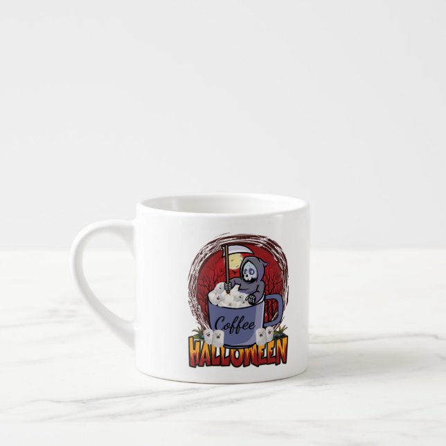 rink Coffee And Be Scary Espresso Cup (Left)