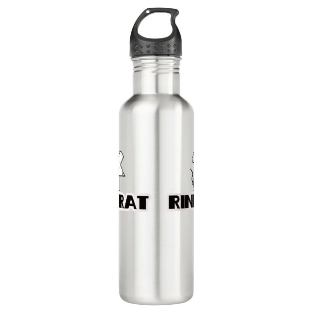 Rink Rat Hockey Figure Skating 710 Ml Water Bottle (Front)