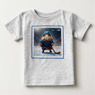 "Rink Rookie: The Ice Hockey Guinea Pig" Baby T-Shirt
