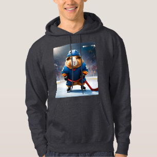 "Rink Rookie: The Ice Hockey Guinea Pig" Hoodie