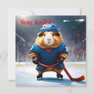 "Rink Rookie: The Ice Hockey Guinea Pig" Invitation