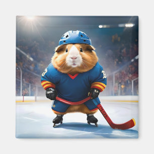 "Rink Rookie: The Ice Hockey Guinea Pig" Magnet