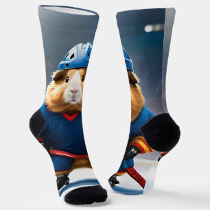 "Rink Rookie: The Ice Hockey Guinea Pig" Socks