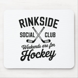 Rinkside Social Club Retro Ice Hockey Vibes Mouse Pad