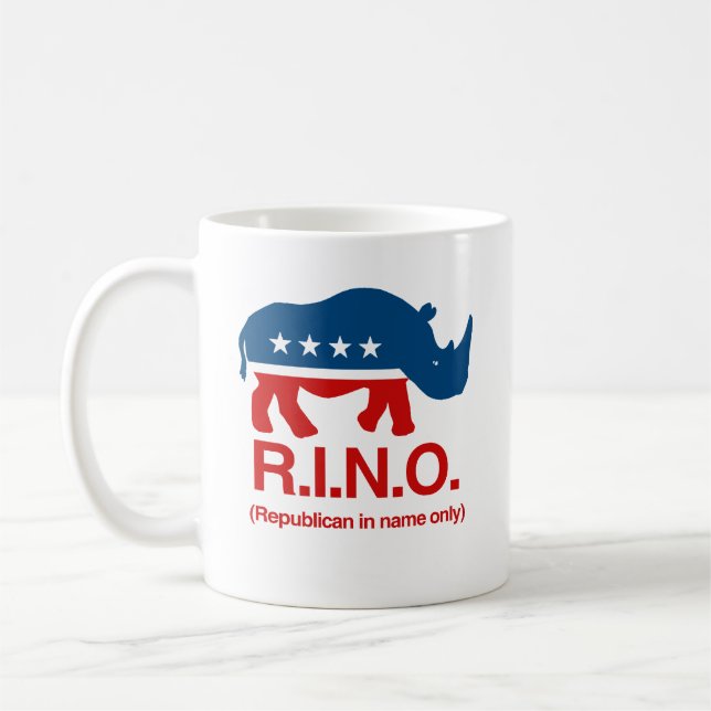 RINO - Republican in name only.png Coffee Mug (Left)