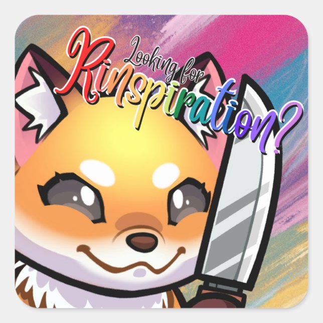 Rinspiration Square Sticker (Front)