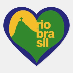 rio 2014 brasil heart sticker