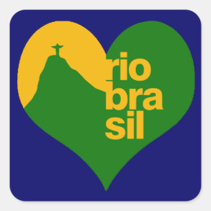 Rio Brasil Square Sticker