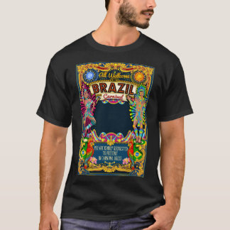 Rio Carnival Poster Theme Brazil Carnaval Mask Sho T-Shirt