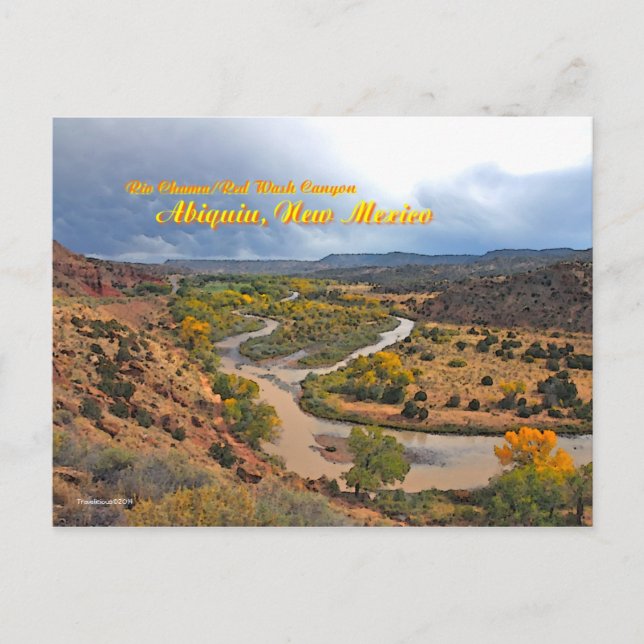 Rio Chama/Red Wash Canyon - Abiquiu, New Mexico Postcard (Front)