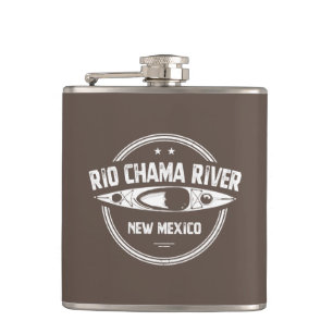 Rio Chama River New Mexico Kayaking Hip Flask