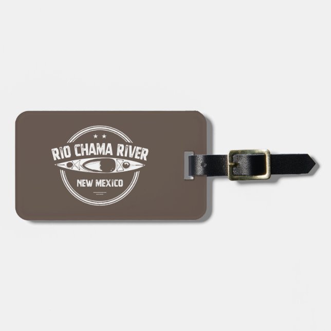 Rio Chama River New Mexico Kayaking Luggage Tag (Front Horizontal)