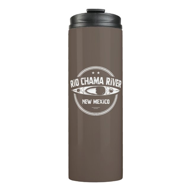 Rio Chama River New Mexico Kayaking Thermal Tumbler (Front)