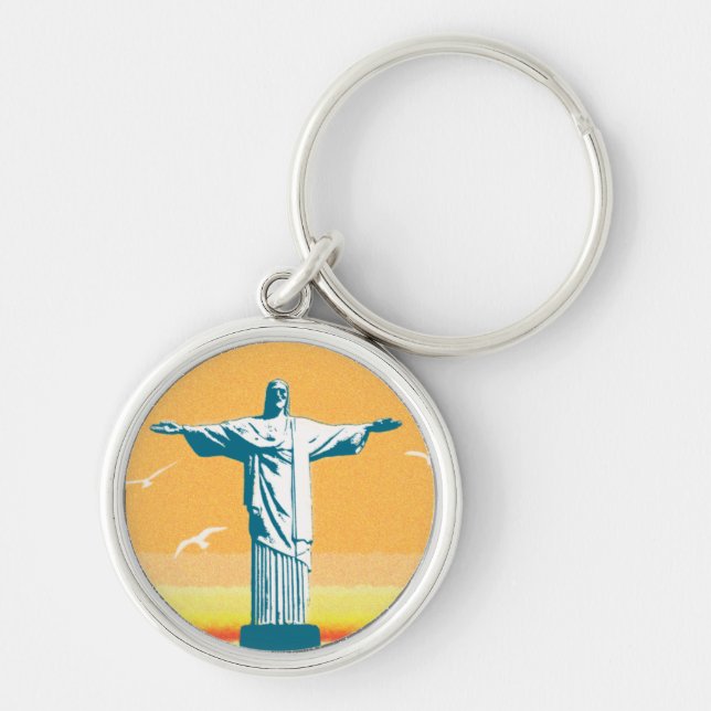 Rio - Corcovado - Jesus Christ the Redeemer Key Ring (Front)