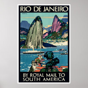 Rio De Janeiro Art Brazil Travel Poster Kenneth