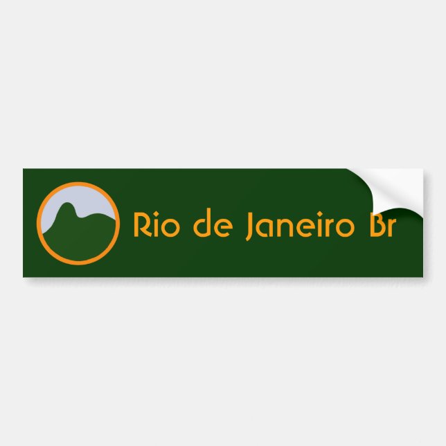 rio de janeiro br bumper sticker (Front)
