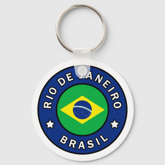 Rio de Janeiro Brasil Key Ring (Front)