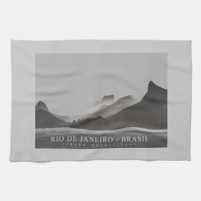 rio de janeiro, brasil tea towel (Horizontal)
