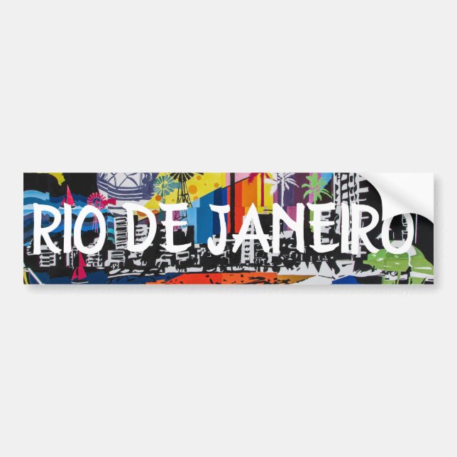 Rio De Janeiro Brazil Bumper Sticker (Front)