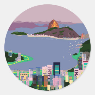 Rio de Janeiro -BRAZIL Classic Round Sticker