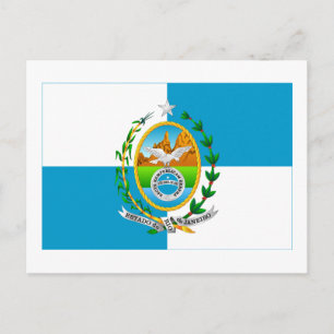 Rio de Janeiro, Brazil Flag Postcard