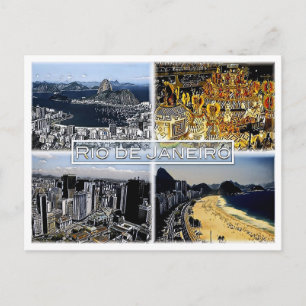 Rio de Janeiro - Brazil - Mosaic - Postcard
