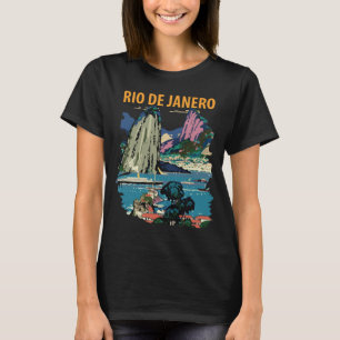 Rio de Janeiro Brazil Retro Travel T-Shirt